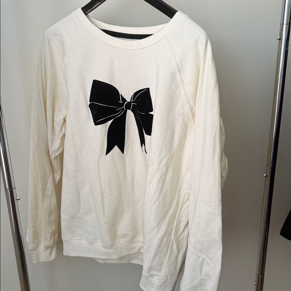 Wallflower Sweaters - Wallflower Cream Sweater with Black Bow